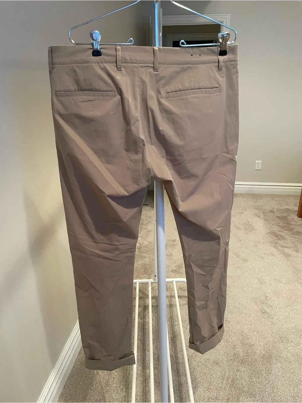 J. Crew Men's ‘Tech Pants’ in Taupe Brown